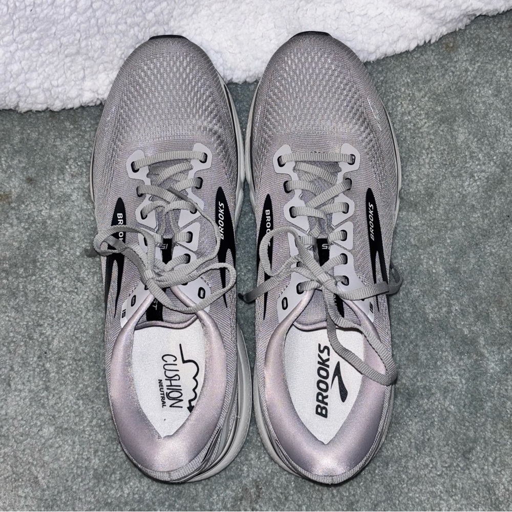 Brooks Ghost 15 Mens 13 D Shoes Gray Running Walking Gym Sneaker Cushion - Picture 4 of 12